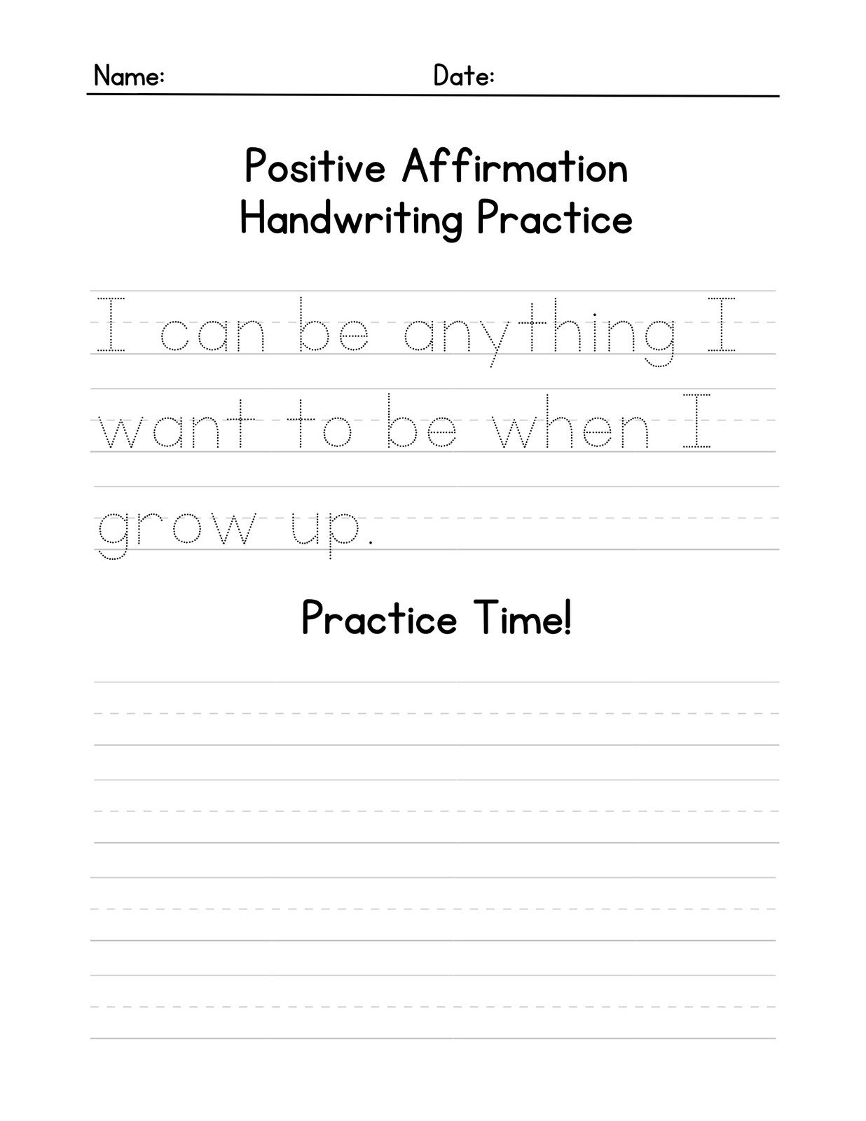 Free Custom Printable Handwriting Worksheet Templates | Canva in Free Printable Worksheets For Writing