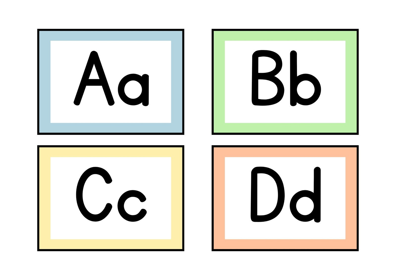 Free Customizable Alphabet Flashcard Templates | Canva within Free Printable Alphabet Flashcards Upper And Lower Case