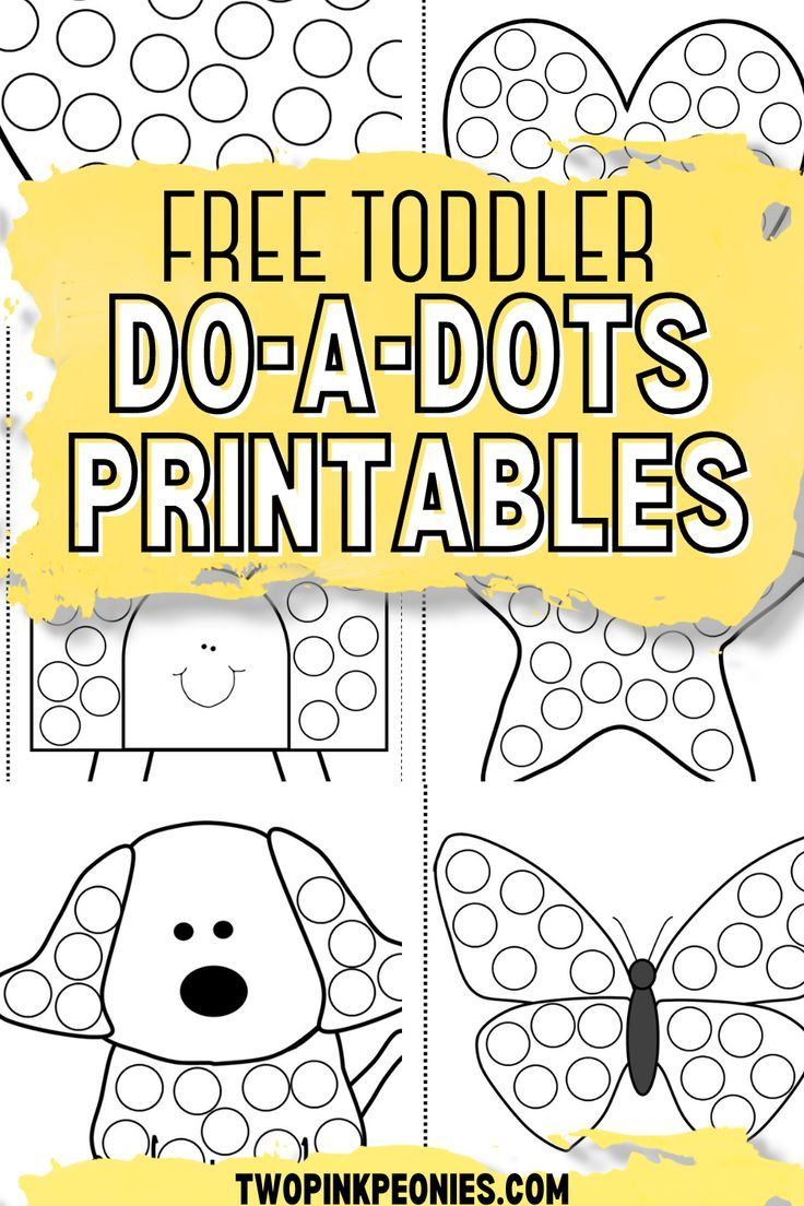 Free Do-A-Dot Printables in Do A Dot Free Printables