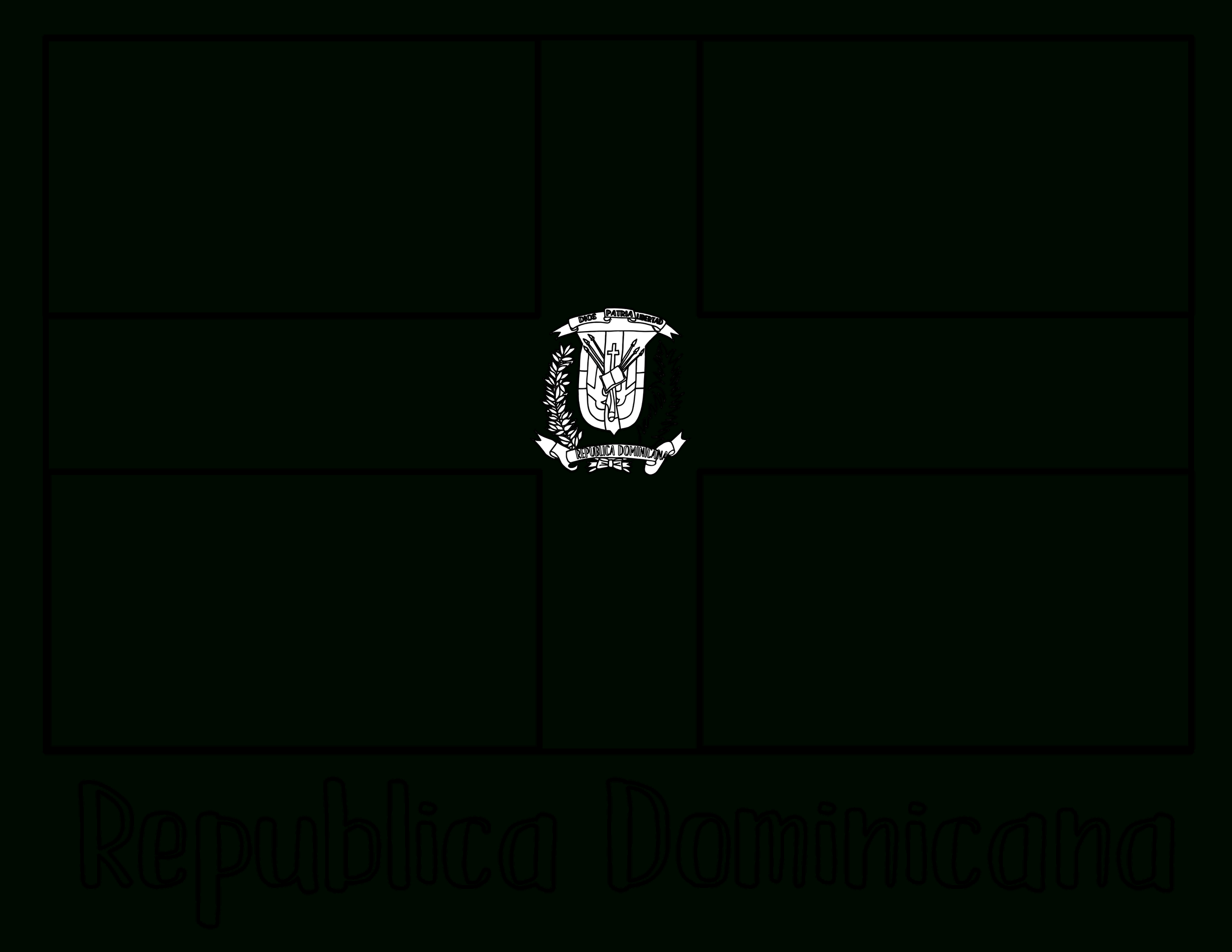 Free Dominican Republic Coloring Pages — Stevie Doodles throughout Printable Flag Of Dominican Republic