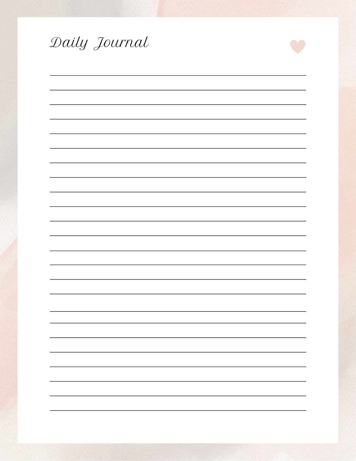 Free Editable And Printable Journal Templates | Canva for Free Printable Journal Paper