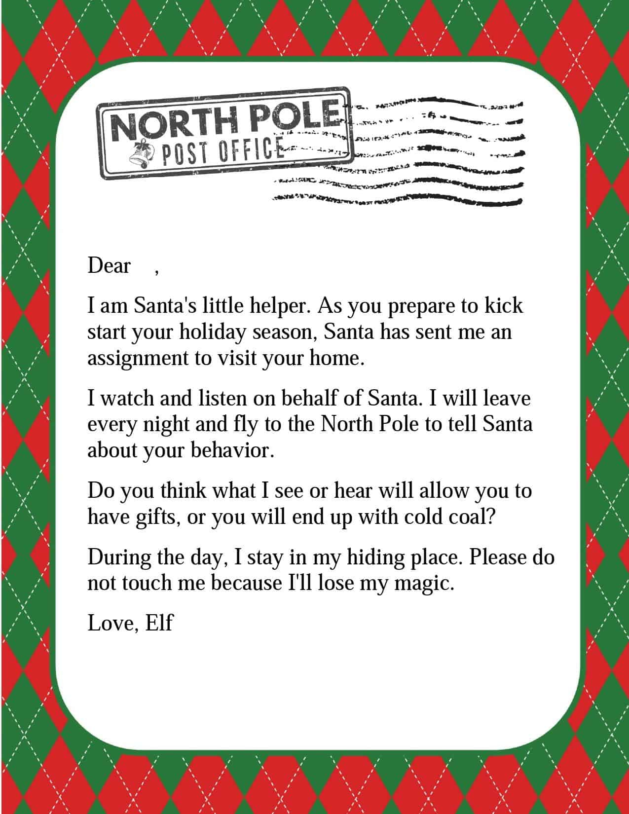 Free Editable Elf On The Shelf Letter Template &amp;amp; Elf Notes in Elf On The Shelf Stationary Printable Free