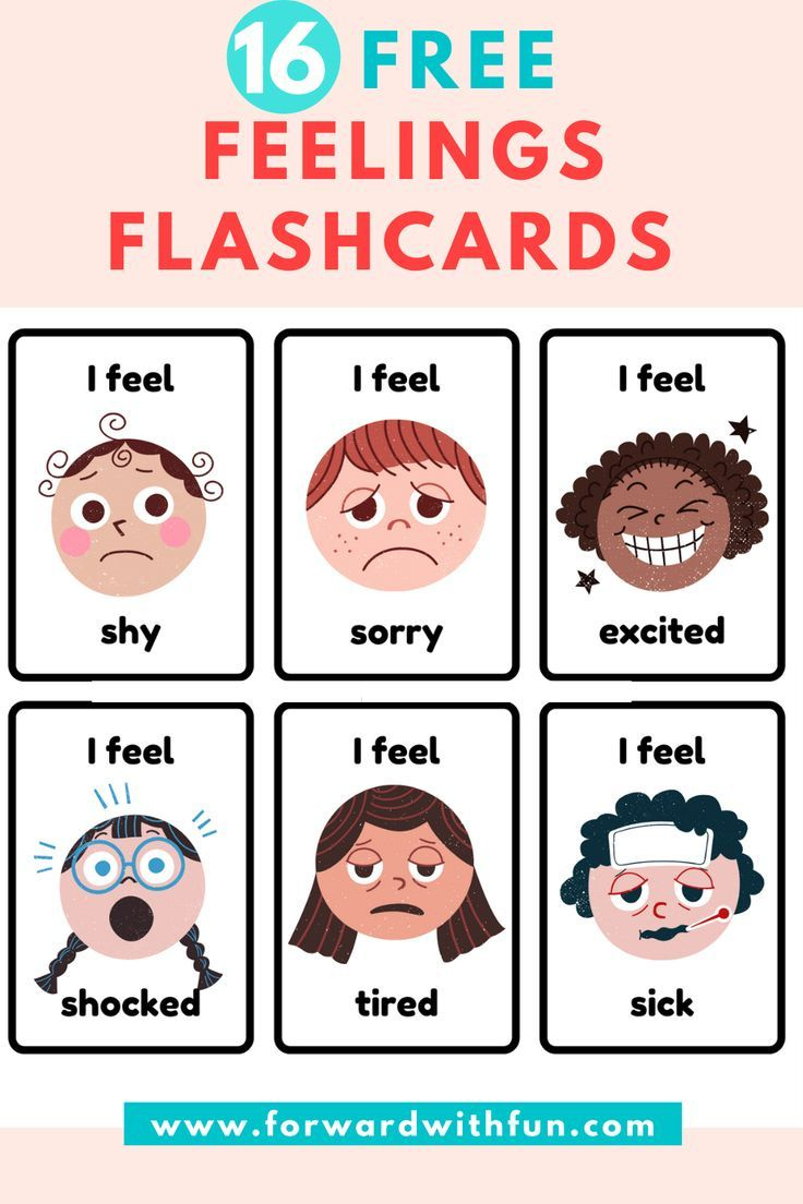 Free Feelings Flashcards inside Emotions Flashcards Free Printable
