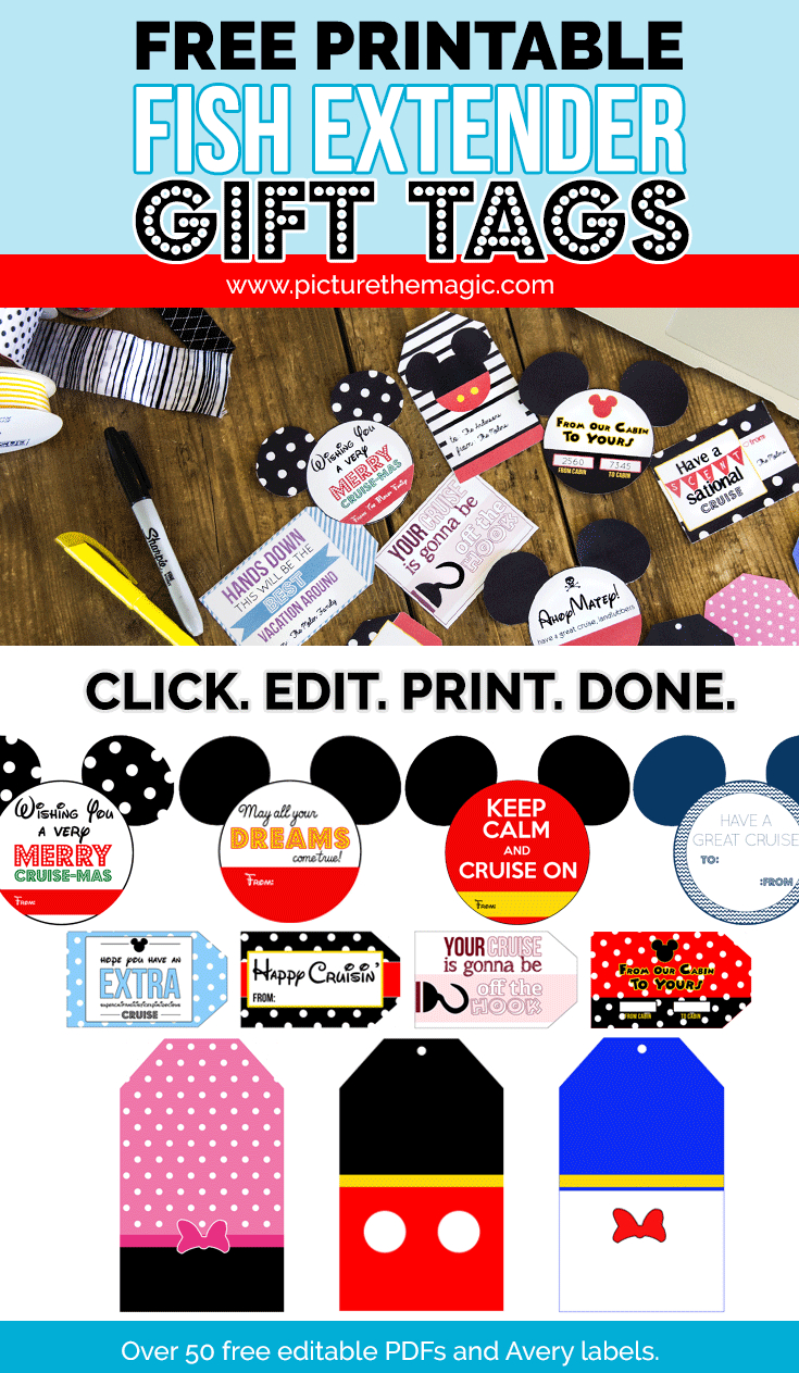 Free Fish Extender Gift Tags: Download 50+ Editable Tags, Avery Labels inside Free Printable Fish Extender Tags