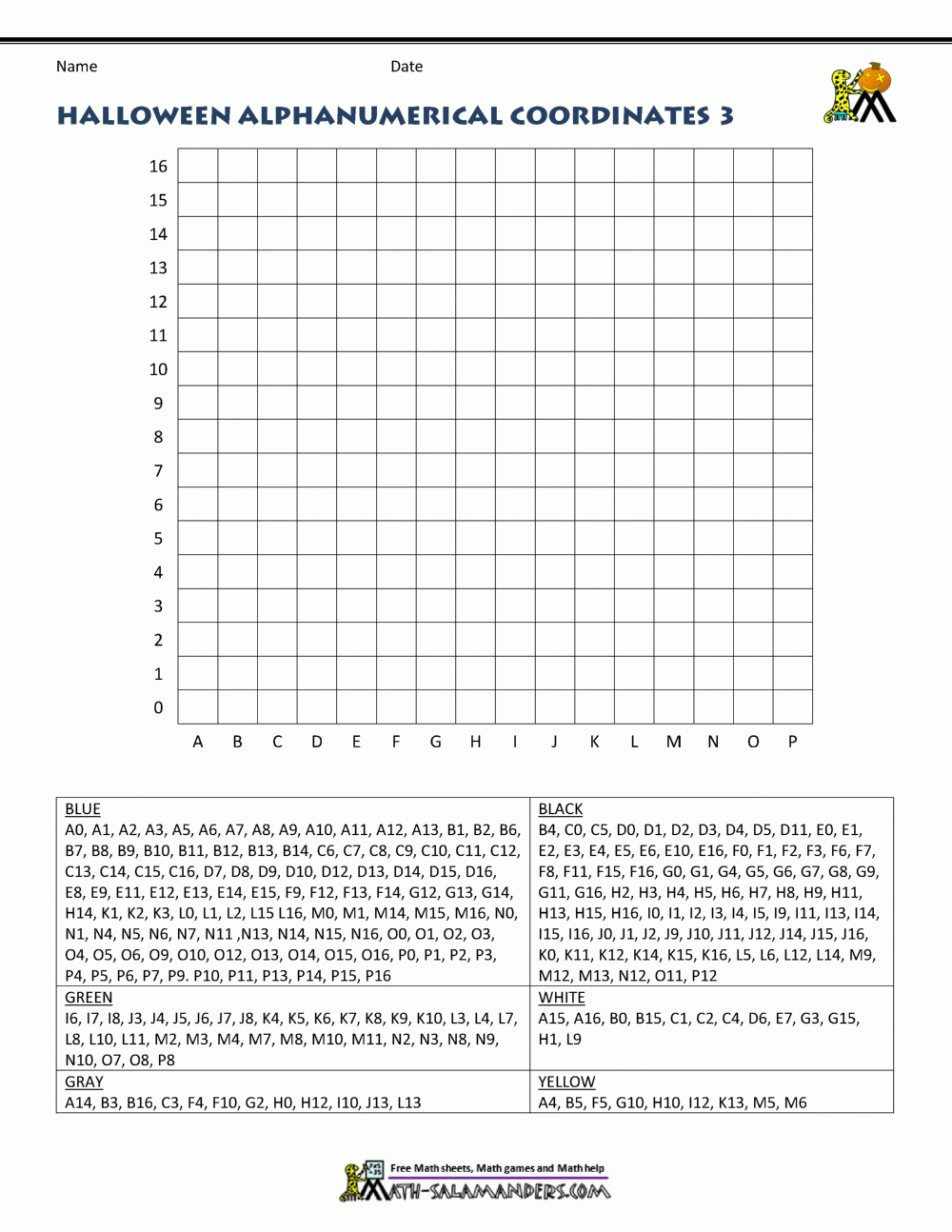 Free Halloween Math Worksheets - Worksheets Library within Free Printable Coordinate Graphing Pictures Worksheets Halloween