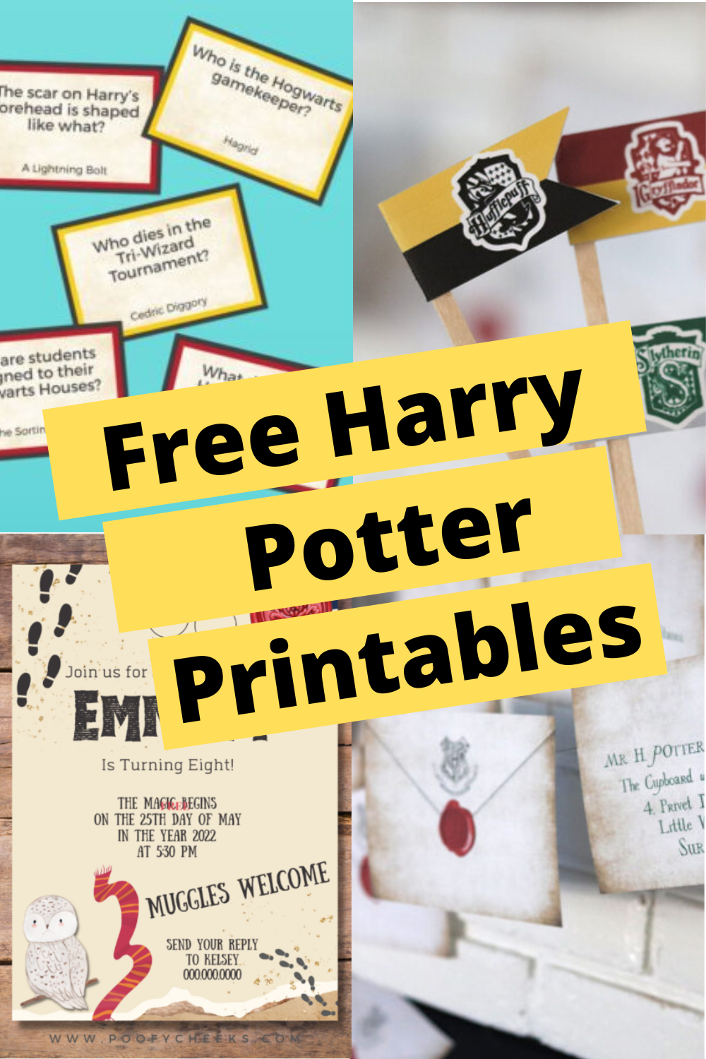 Free Harry Potter Party Printables - Poofy Cheeks inside Harry Potter Party Free Printables