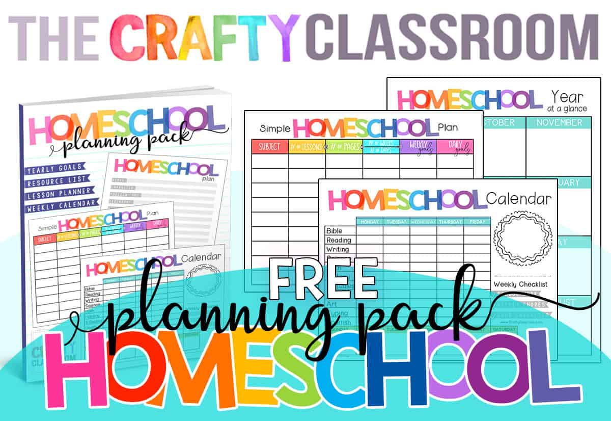 Free Homeschool Planner - The Crafty Classroom for Homeschool Planners Free Printable