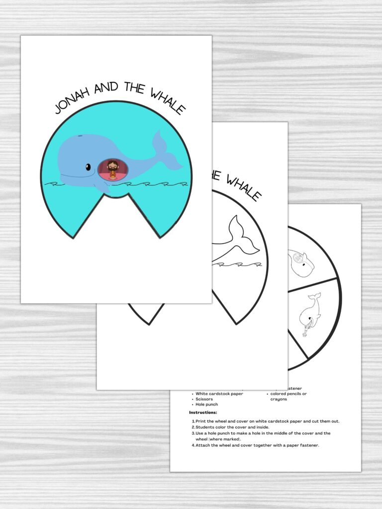 Free Jonah And The Whale Printables | Healing Home pertaining to Free Printable Jonah and the Whale Craft Template