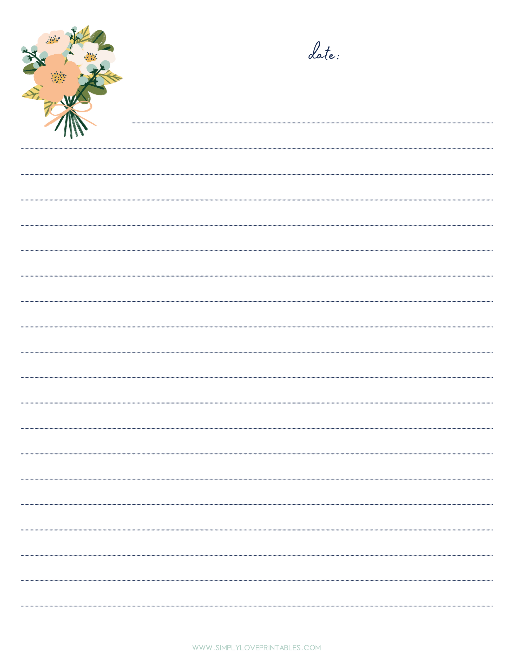 Free Journal Printable Pages - Simply Love Printables regarding Free Printable Journal Paper
