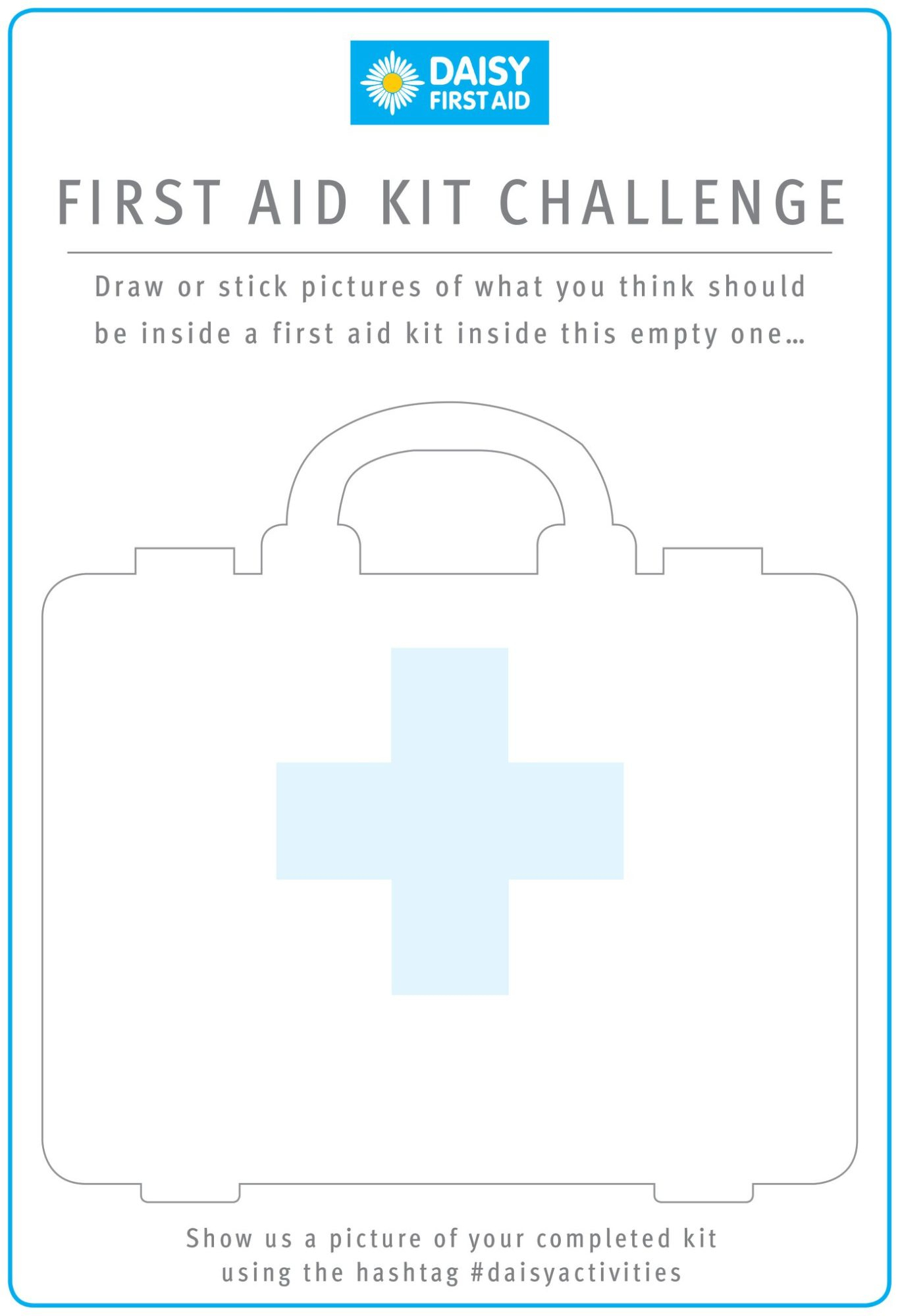 Free Kids Activity Sheets - Daisy First Aid intended for Printable First Aid Kit Worksheet