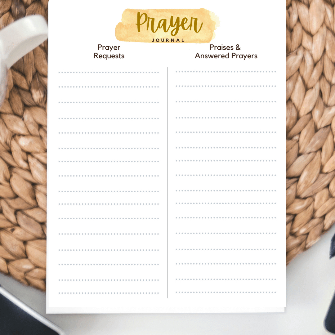 Free Prayer Journal Pages pertaining to Free Printable Prayer Journal Sheets