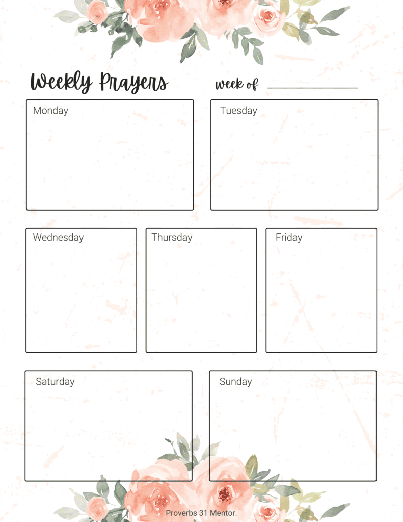 Free Prayer Journal Template And War Room Binder Printable throughout War Room Free Printables