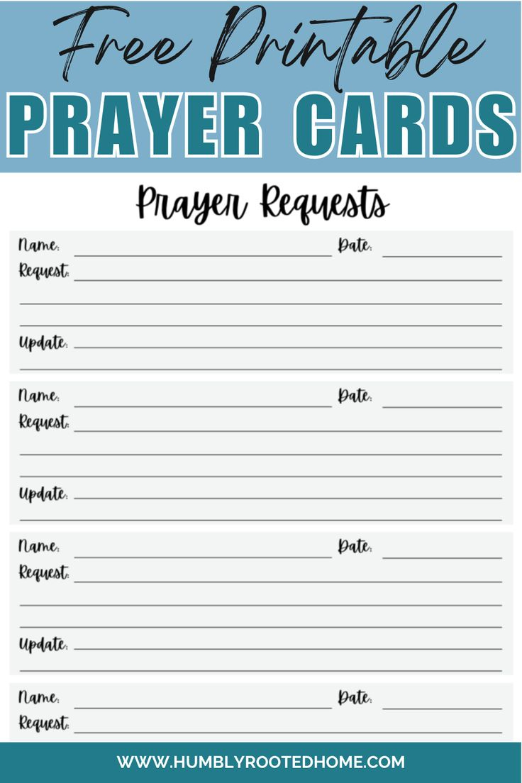 Free Prayer Request Cards Printable with regard to Free Printable Prayer Cards