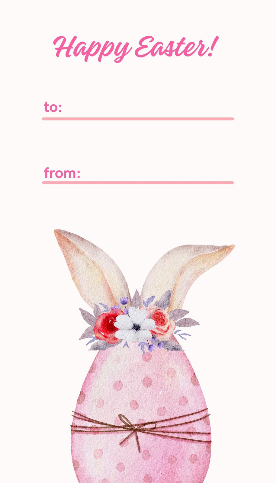 Free Printable And Customizable Easter Tag Templates | Canva with Free Easter Printable Tags