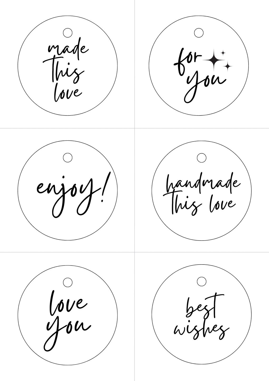Free, Printable And Customizable Gift Tag Templates | Canva inside Black And White Teacher Appreciation Gift Tags Free Printables