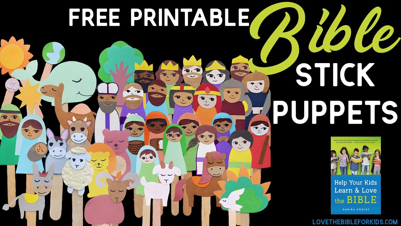 Free Printable Bible Stick Puppets in Free Printable Bible Stick Puppets