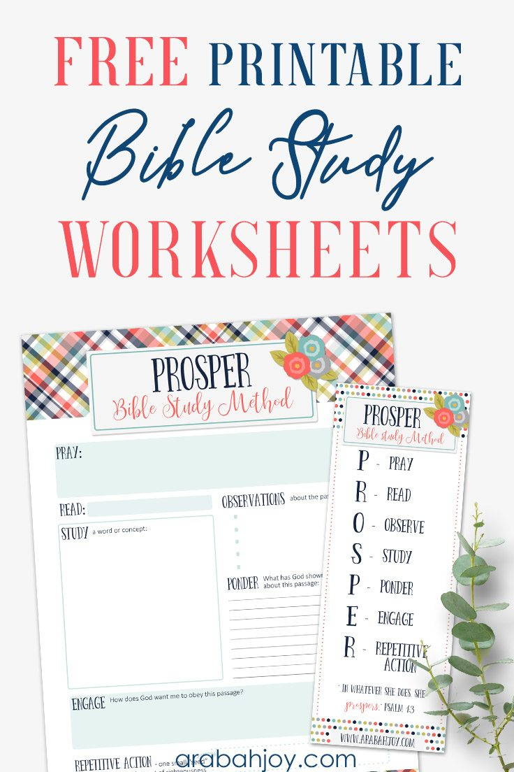 Free Printable Bible Study Worksheets - Arabah with Bible Study Free Printable