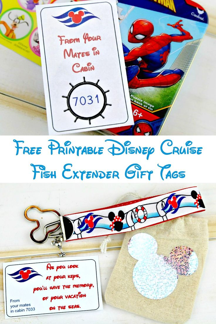 Free Printable Disney Cruise Fish Extender Gift Tags within Free Printable Fish Extender Tags
