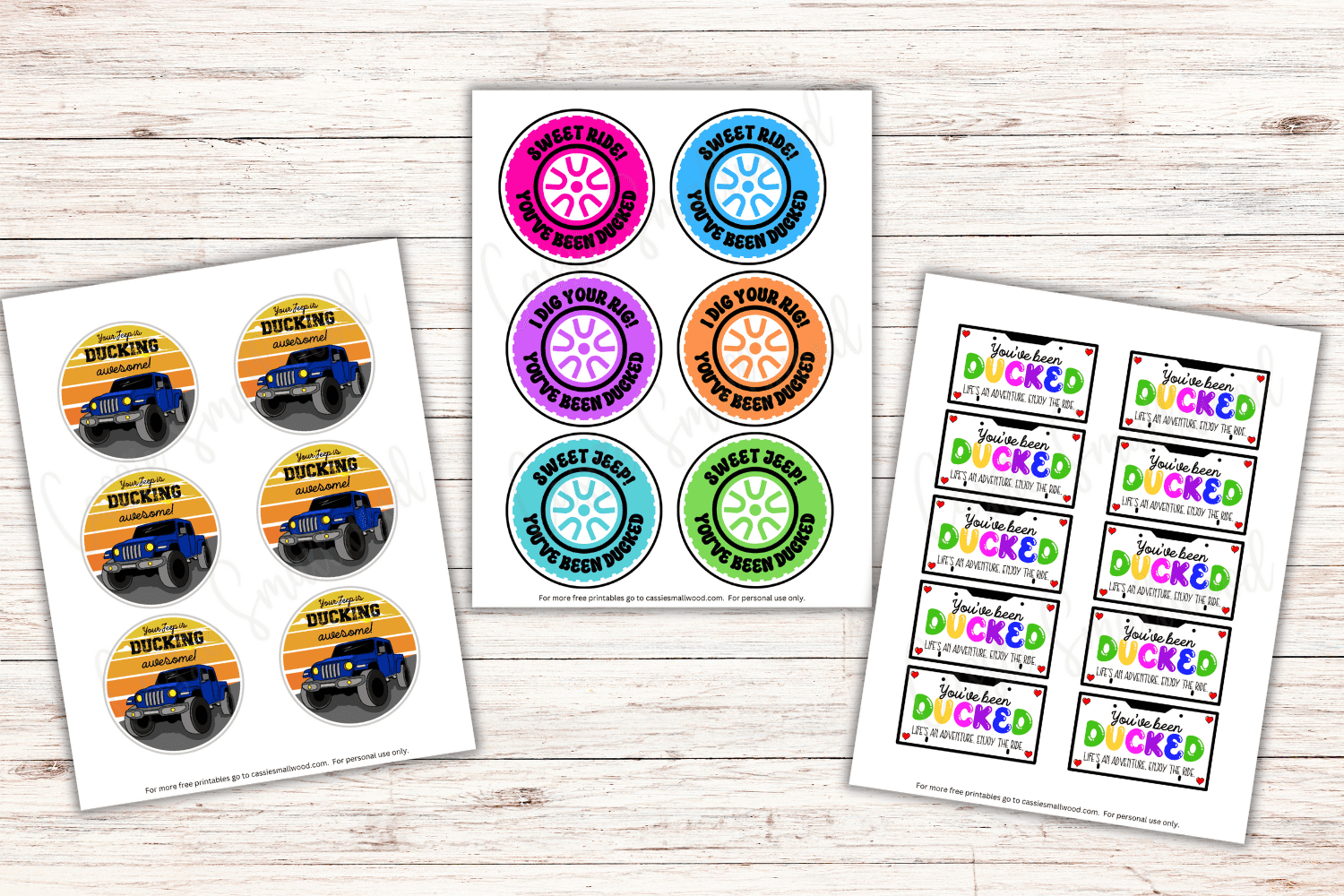 Free Printable Duck Duck Jeep Tags For Rubber Ducks - Cassie Smallwood intended for Printable Editable Free Printable Duck Duck Jeep Tags