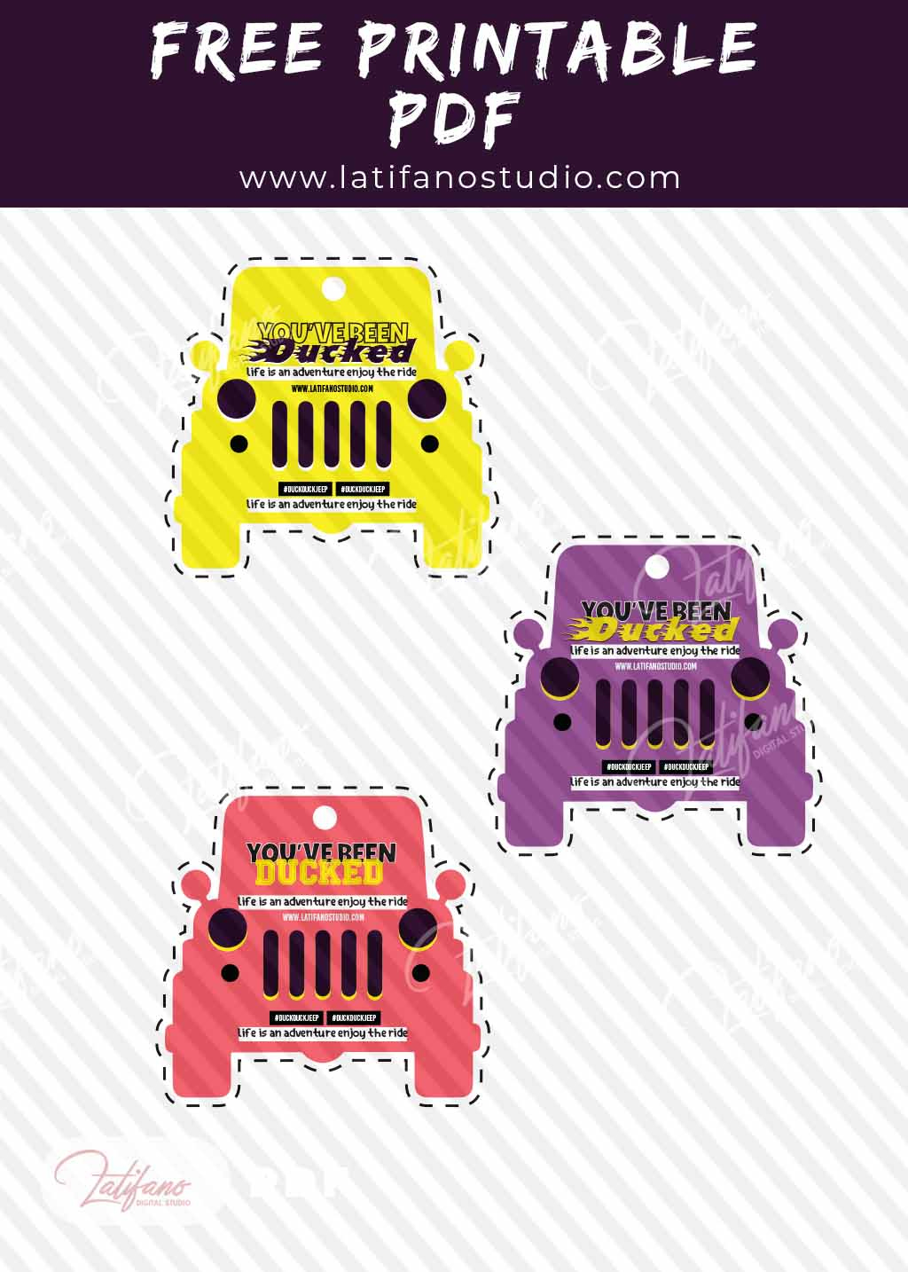Free Printable Duck Duck Jeep Tags - Free Printable Duck Duck Jeep inside Printable Editable Free Printable Duck Duck Jeep Tags
