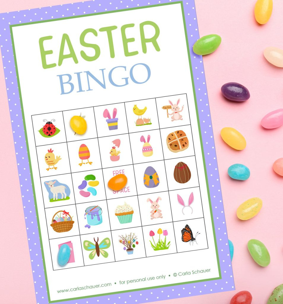 Free Printable Easter Bingo Cards (For All Ages!) - Carla Schauer inside Free Printable Easter Bingo Cards