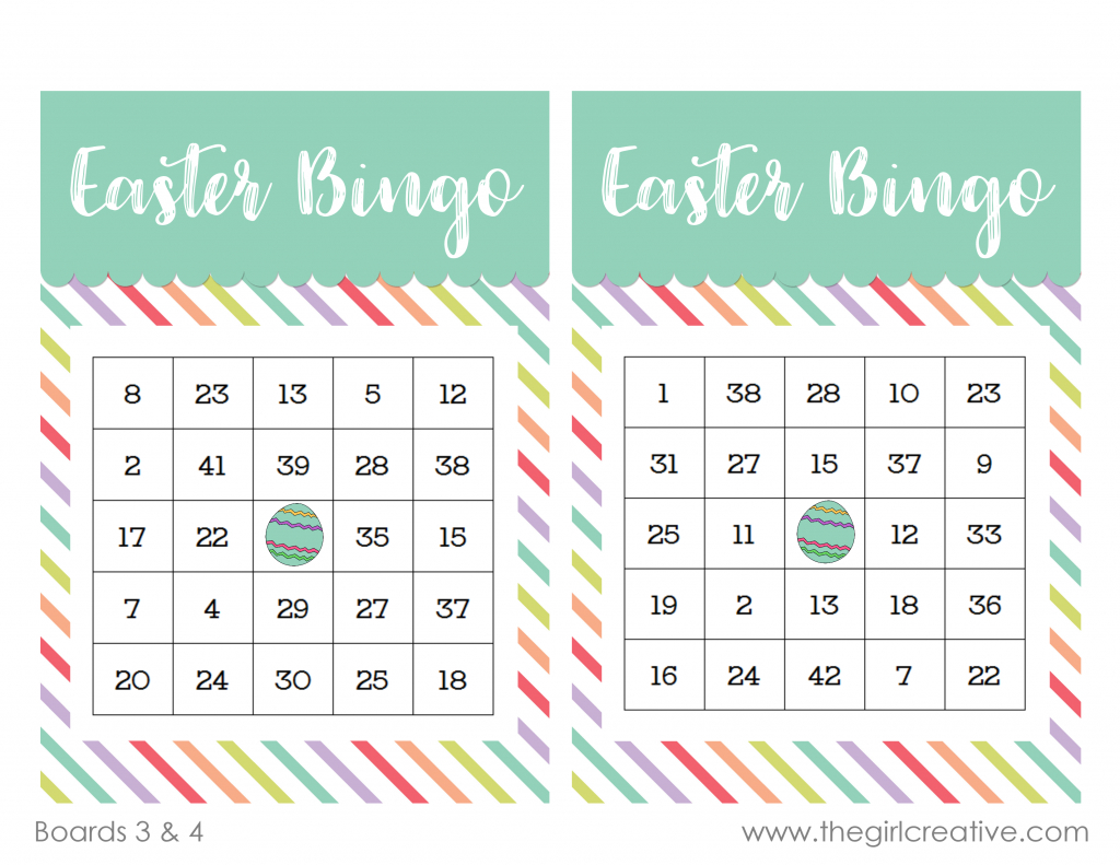 Free Printable Easter Bingo Game - The Girl Creative pertaining to Free Printable Easter Bingo Cards