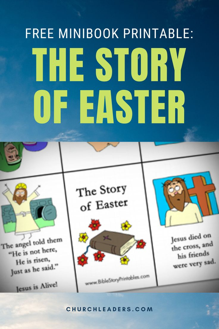 Free Printable Easter Story Mini Book For Children&amp;#039;S Ministry with Free Printable Easter Stories
