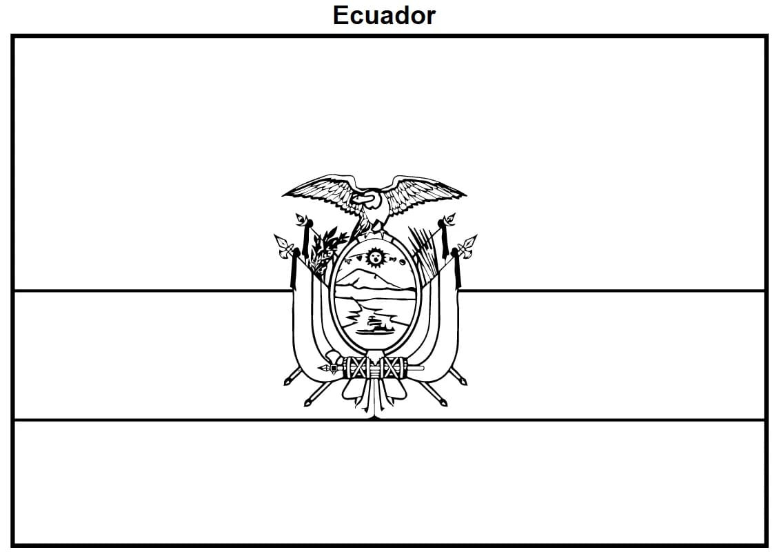 Free Printable Ecuador Flag Coloring Page - Download, Print Or within Flag of Ecuador Printable