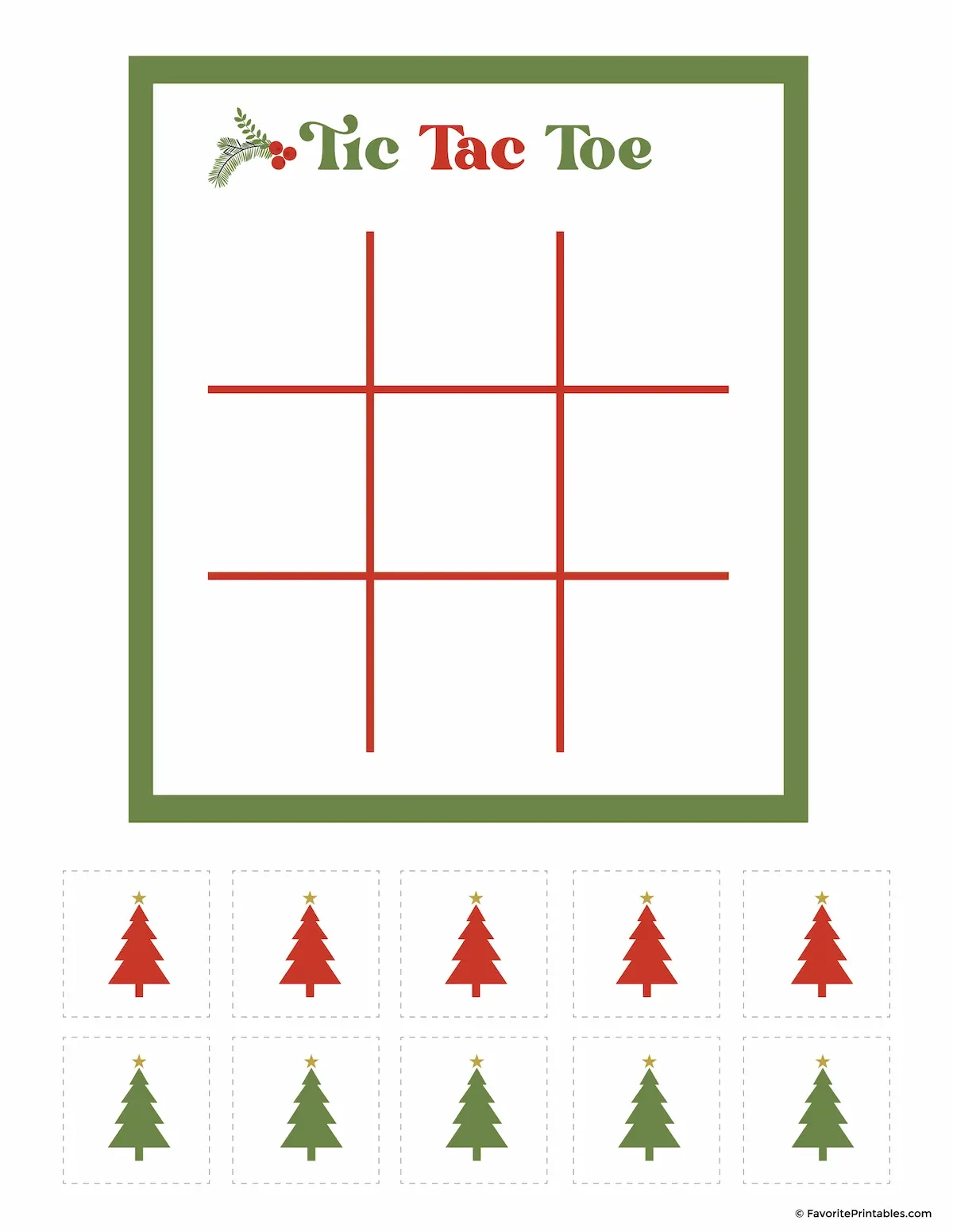 Free Printable Elf On The Shelf Tic Tac Toe Game - Favorite Printables intended for Elf On The Shelf Tic Tac Toe Printable