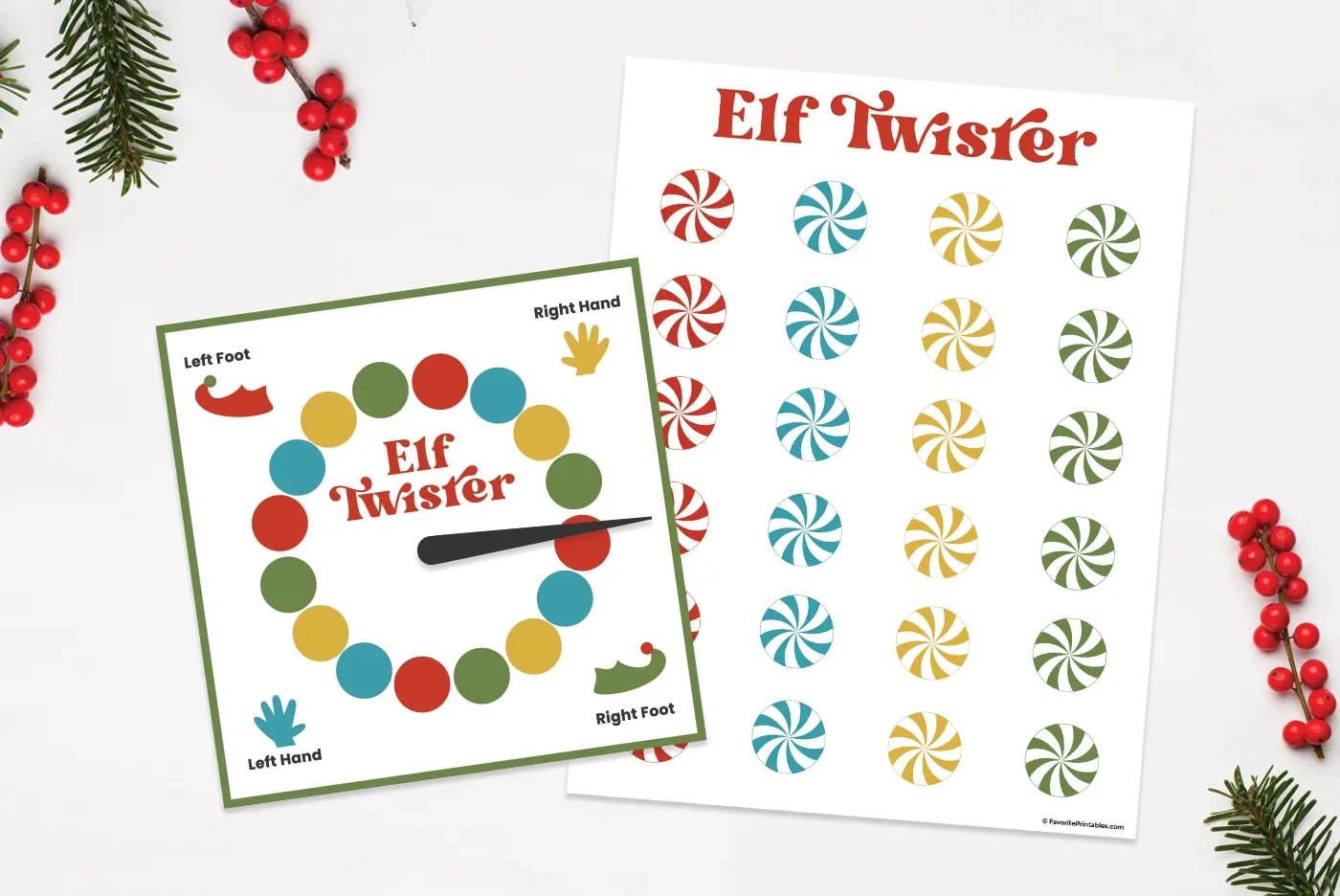 Free Printable Elf On The Shelf Twister Game - Favorite Printables regarding Elf Twister Free Printable