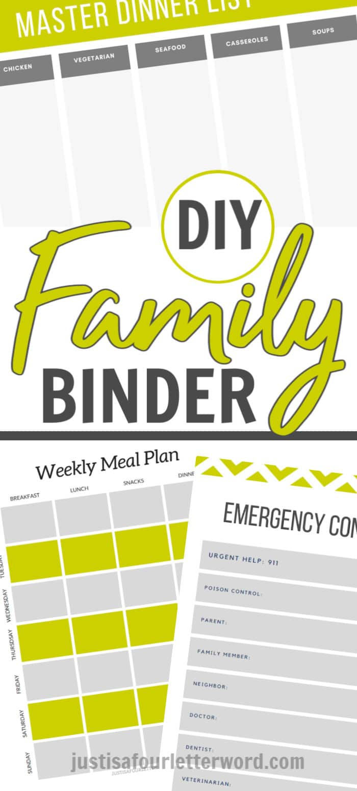 Free Printable Family Binder Sheets - Just Is A Four Letter Word with Family Binder Free Printables