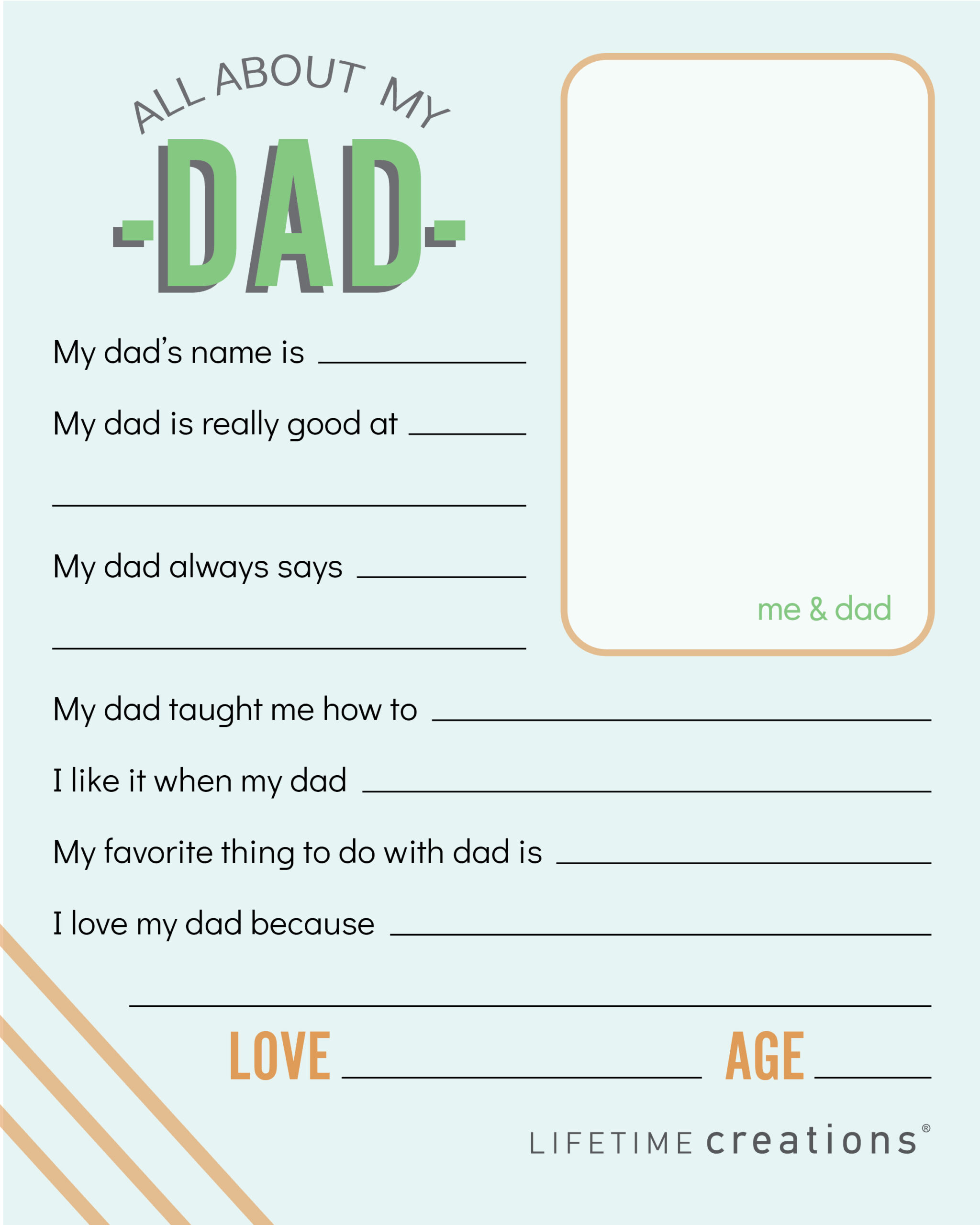 Free, Printable Father&amp;#039;S Day Coupons &amp;amp; Questionnaire - Lifetime pertaining to Fathers Day Questionnaire Free Printable