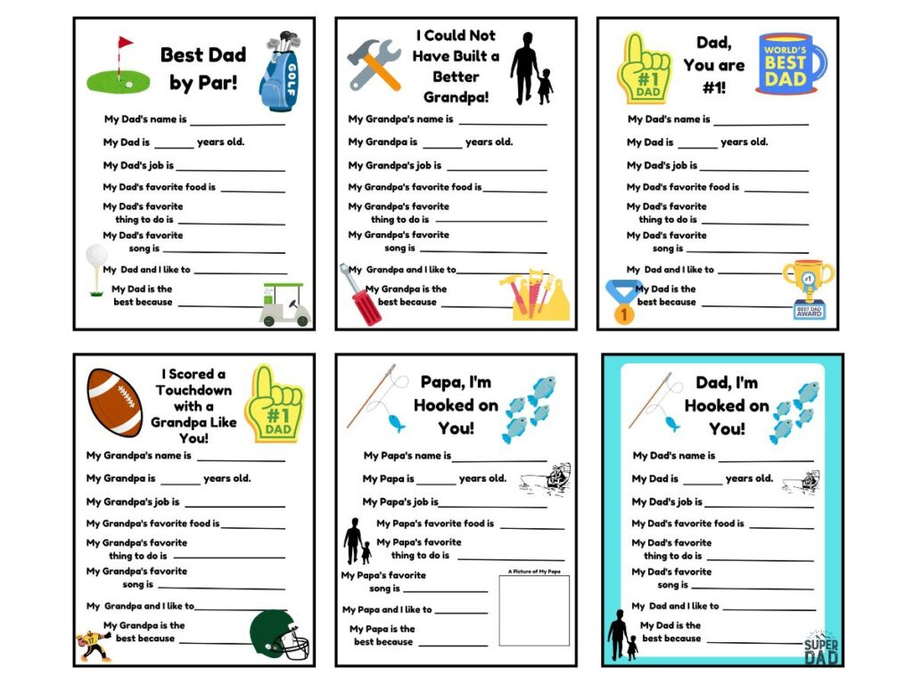 Free Printable Father&amp;#039;S Day Questionnaire - 14 Fun Options intended for Free Printable Father&amp;#039;S Day Interview Questions