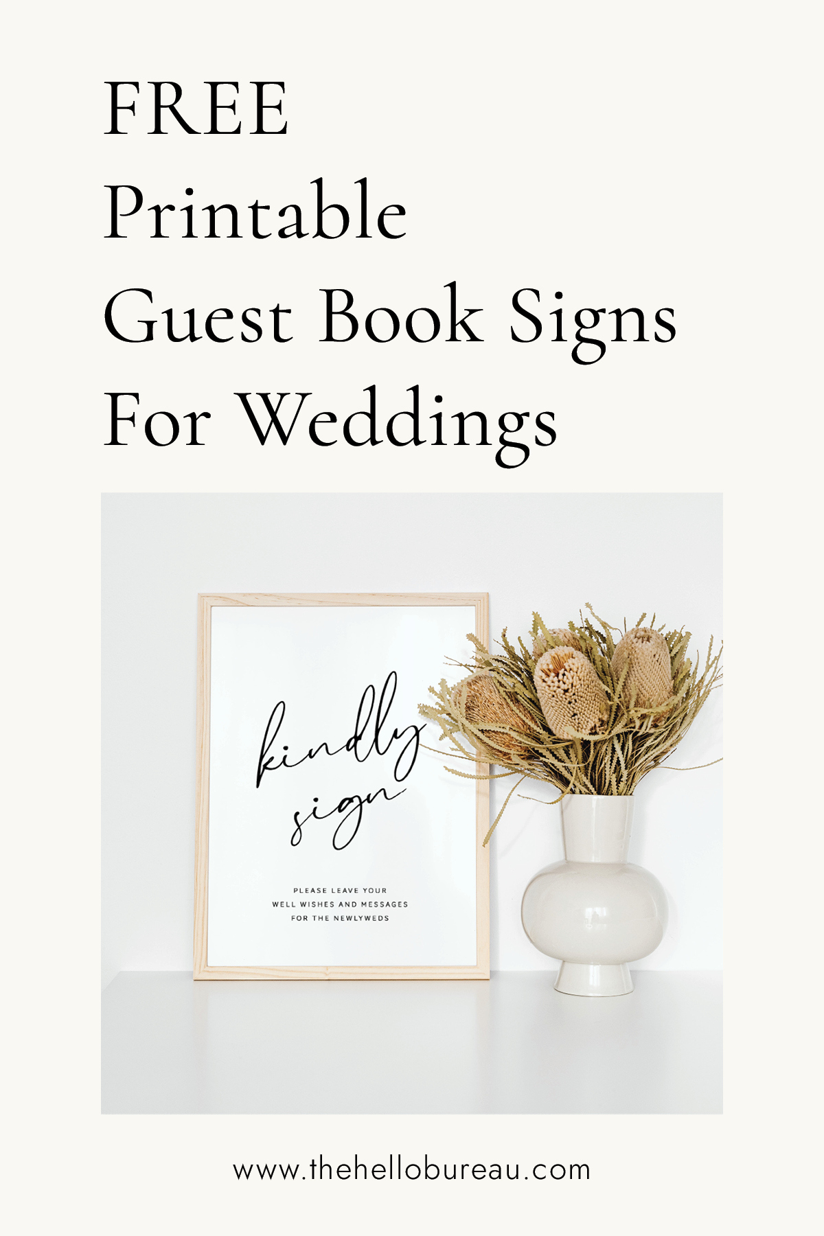 Free Printable Guest Book Signs For Weddings with regard to Downloadable Free Printable Polaroid Guest Book Sign Template