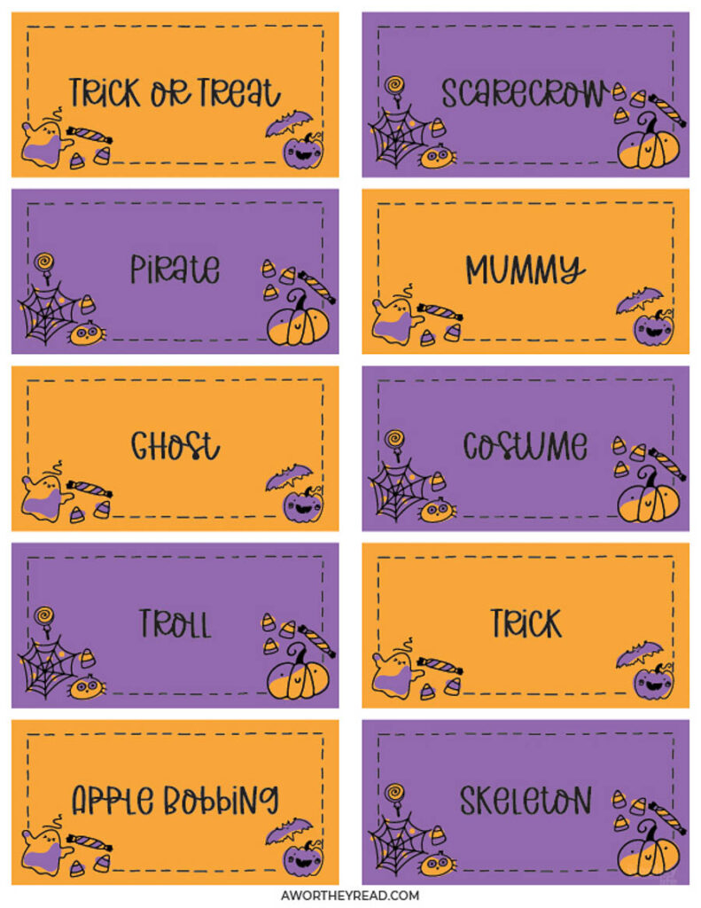 Free Printable Halloween Charades - Printable Party Favors with Free Printable Halloween Charades
