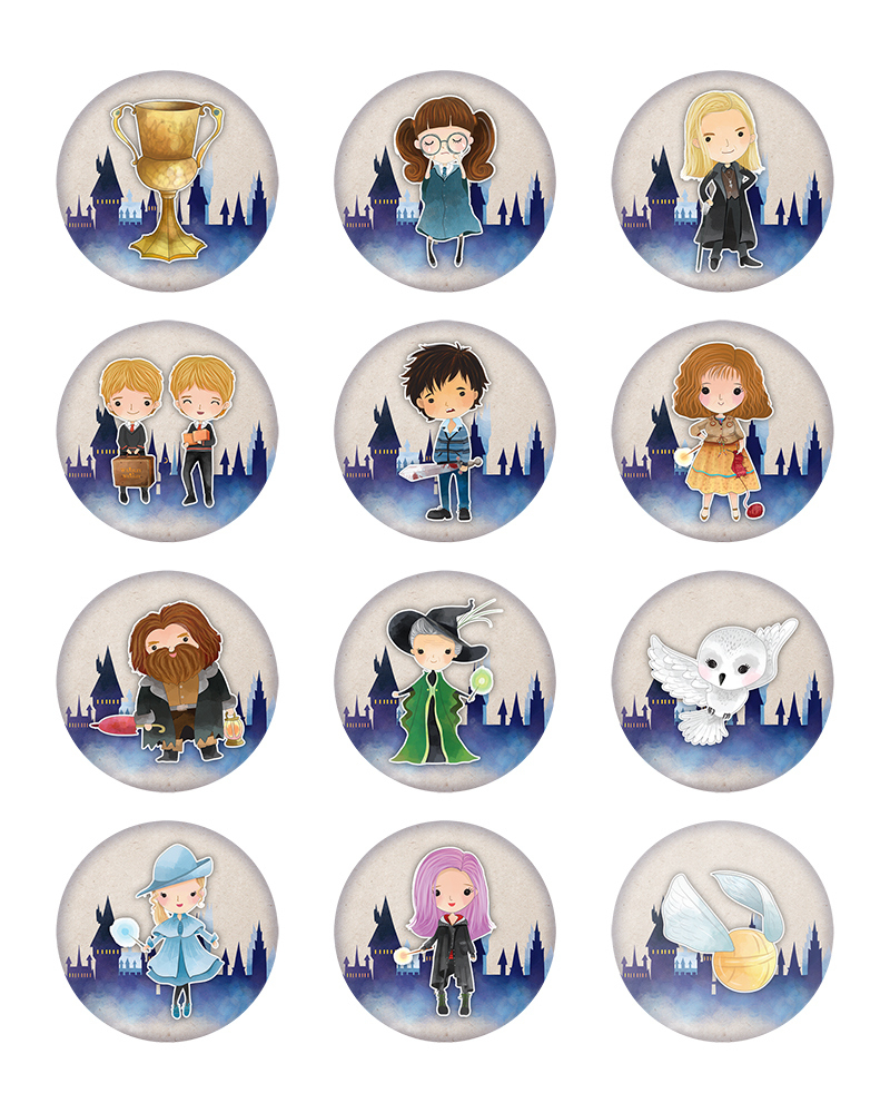 Free Printable Harry Potter Party Pack For All Occasions - The intended for Harry Potter Printable Cupcake Toppers