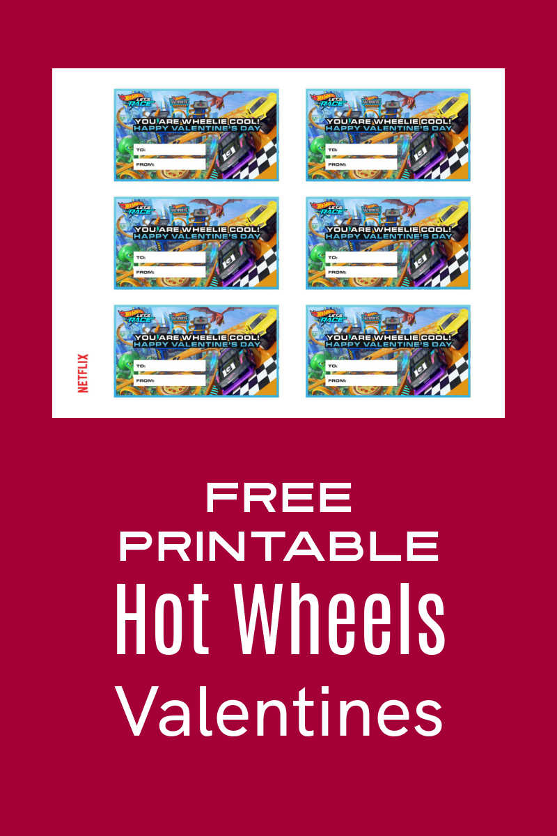 Free Printable Hot Wheels Valentines To Rev Up Valentine&amp;#039;S Day for Free Printable Hot Wheels Valentines