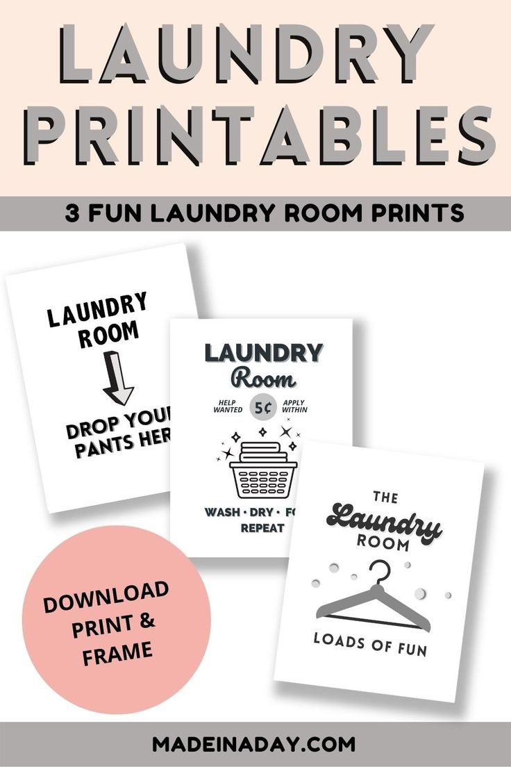 Free Printable Laundry Room Signs within Free Printable Laundry Room Signs