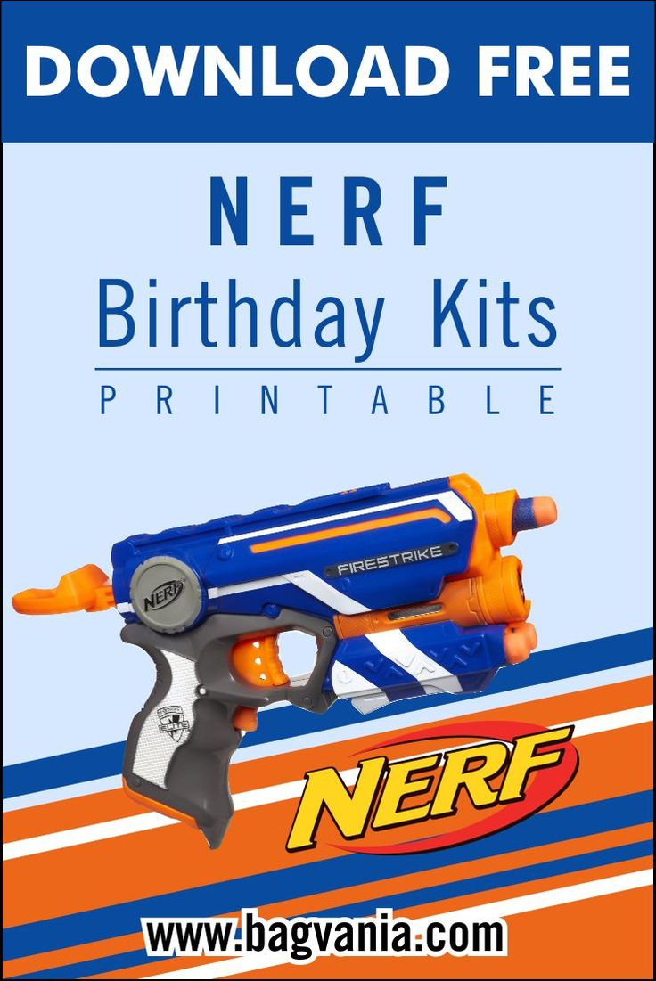 Free Printable) – Nerf Birthday Party Kits Template throughout Free Printable Nerf Gun Party Invitations Template Free