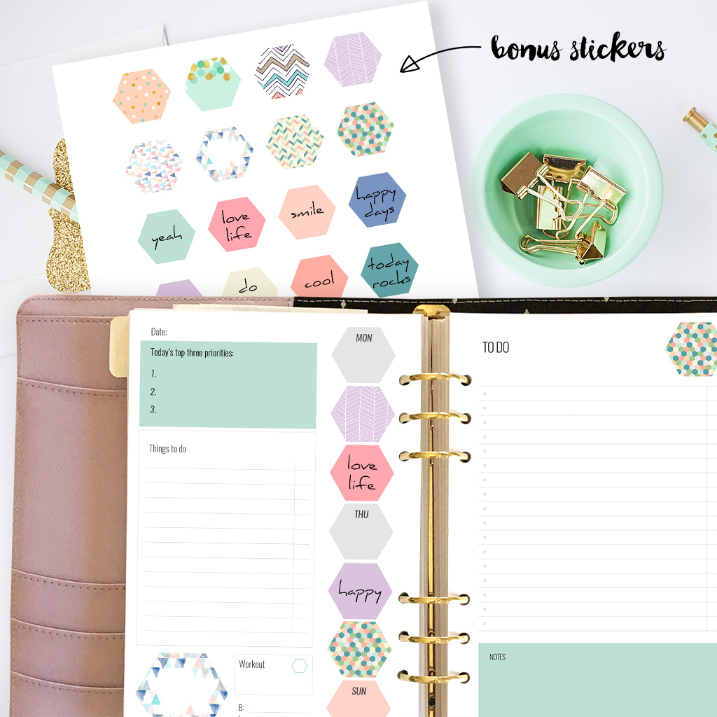 Free Printable Planner Inserts For Large Planners Plus Bonus throughout Free Planner Inserts Printables