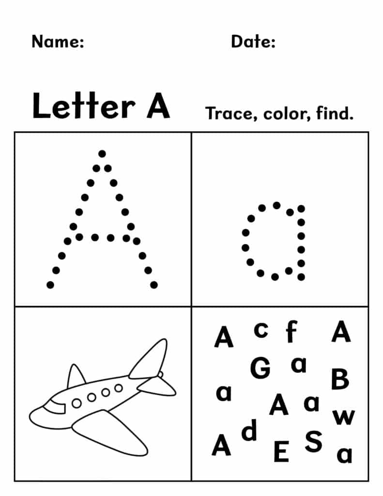 Free Printable Preschool Worksheets! ⋆ The Hollydog Blog pertaining to Printable Worksheets For Preschoolers
