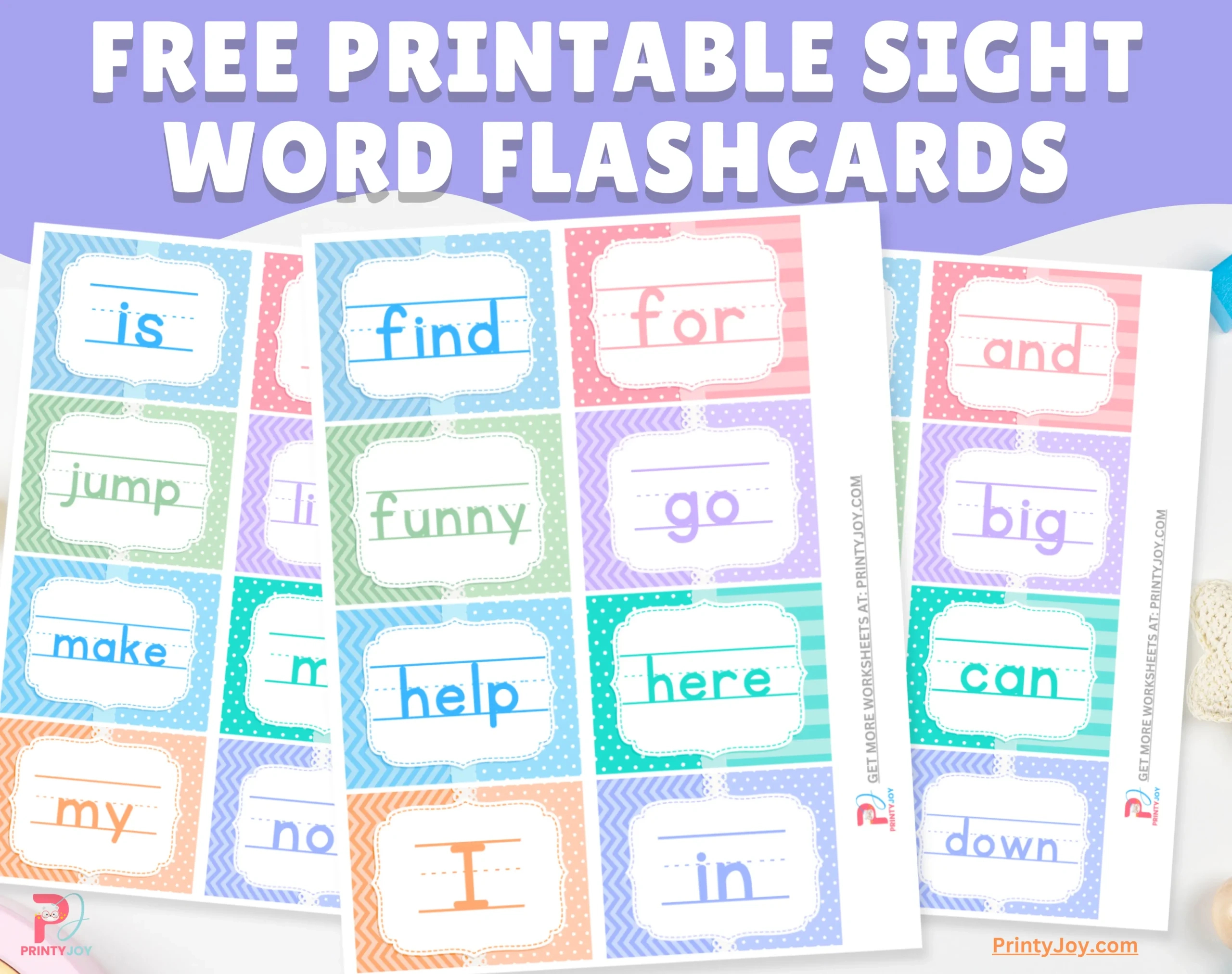 Free Printable Sight Word Flashcards within Free Printable Sight Word Cards