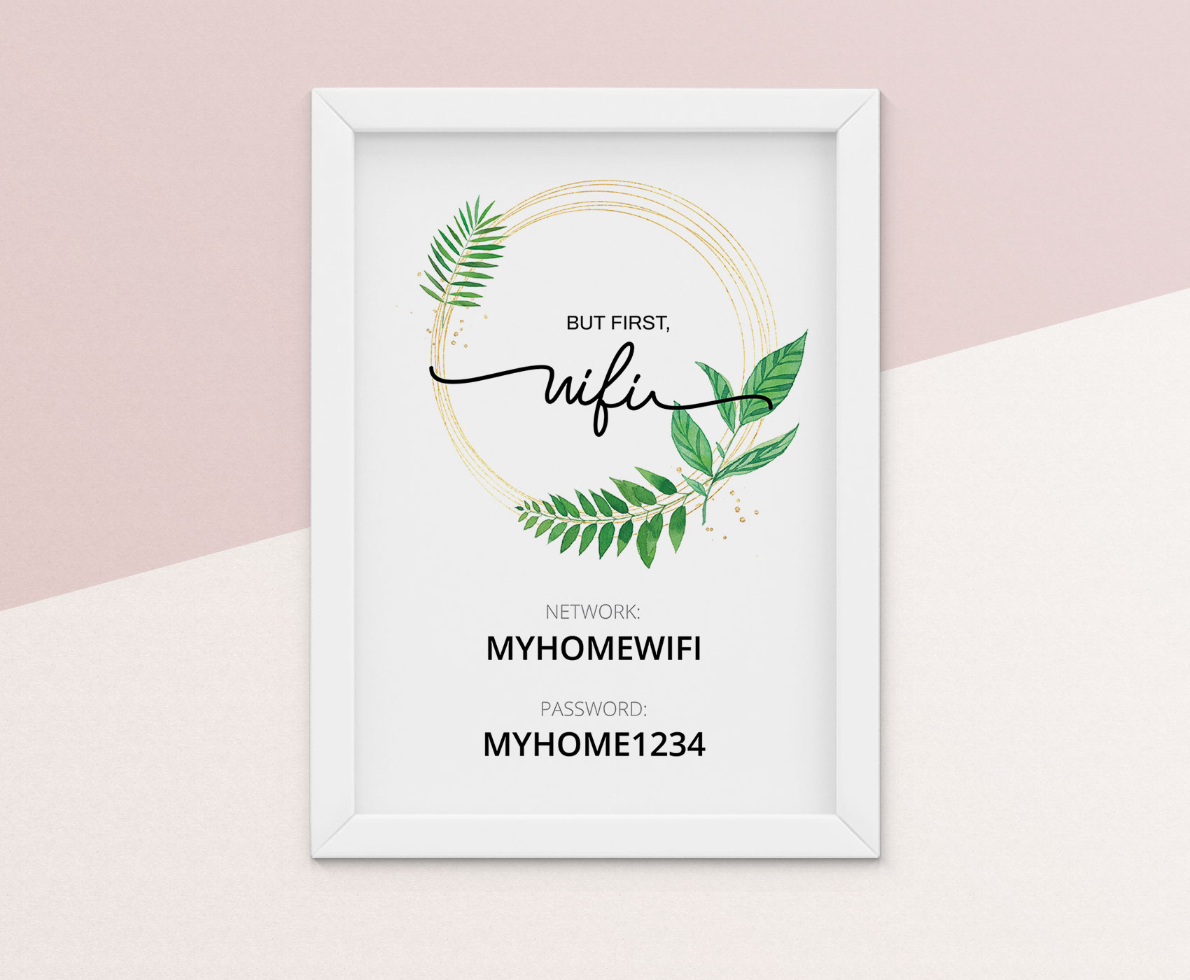 Free Printable Wifi Password Template - Timetobe - Free Printables for Wifi Password Free Printable