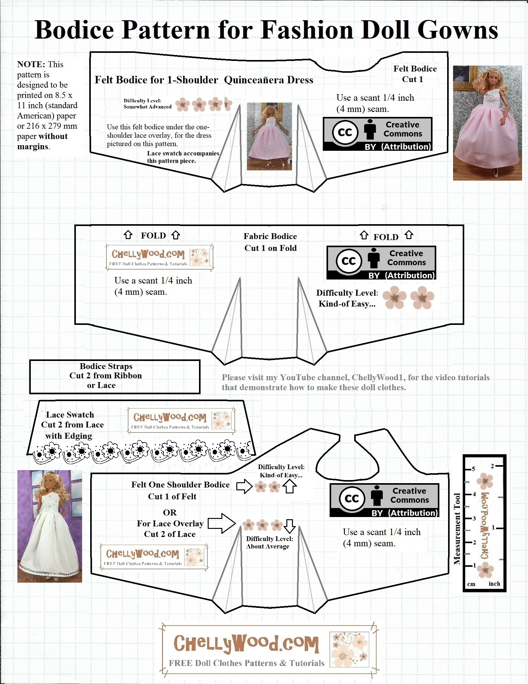 Free #Sewing Pattern For Barbie #Dolls&amp;#039; #Diy Shirt @ Chellywood intended for Free Printable Sewing Patterns For Barbie Doll Clothes