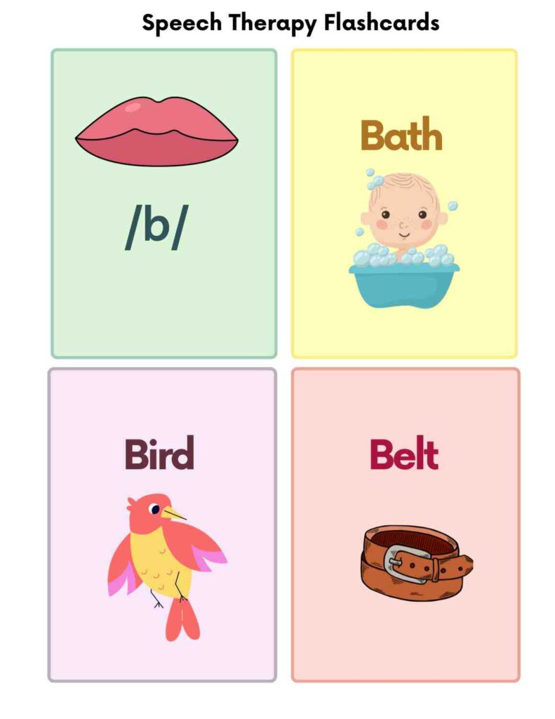 Free Speech Therapy Flashcards &amp;amp; Worksheets For Toddlers intended for Speech Therapy Flash Cards Printable