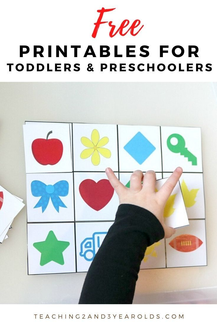 Free Toddler And Preschool Printables intended for Free Printable Activities For 2 Year Olds