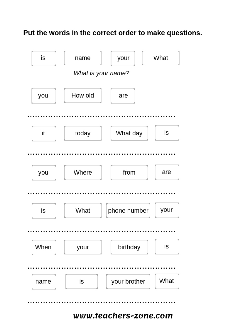 Free Wh - Questions Worksheets - Teacher'S Zone for Free Printable Wh Questions Worksheets