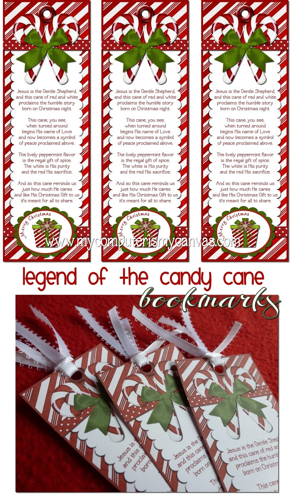 Freebie} Candy Cane Legend - My Computer Is My Canvas with Legend Of The Candy Cane Printable Tag