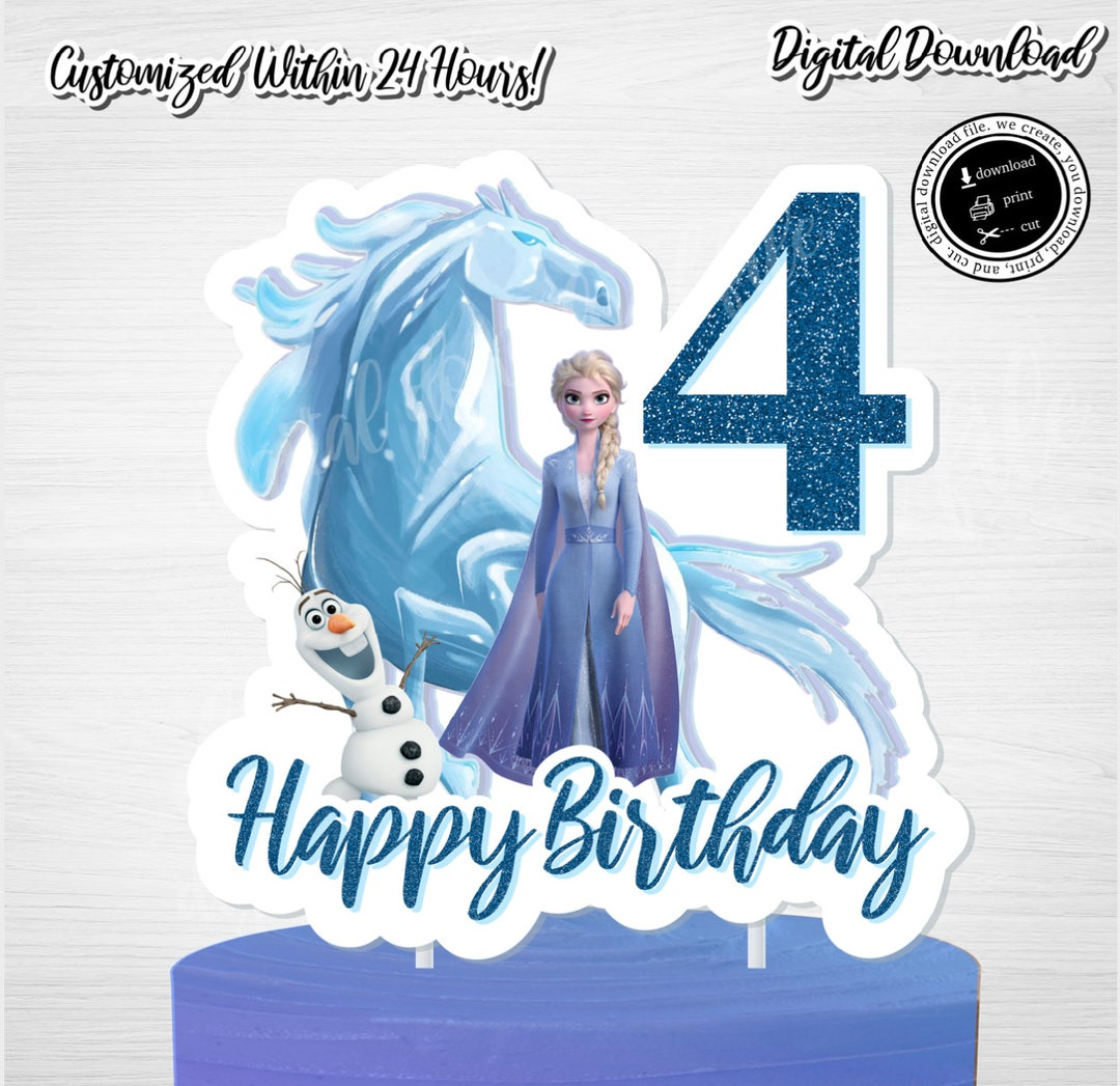 Frozen 2 Cake Topper, Eiskönigin 2, Eiskönigin 2,Sofort Download, Frozen 2 Cake Topper,Frozen 2 Kuchen,Königin Elsa,Nokk, Digitaldruck - Etsy.de with Frozen Cake Topper Printable