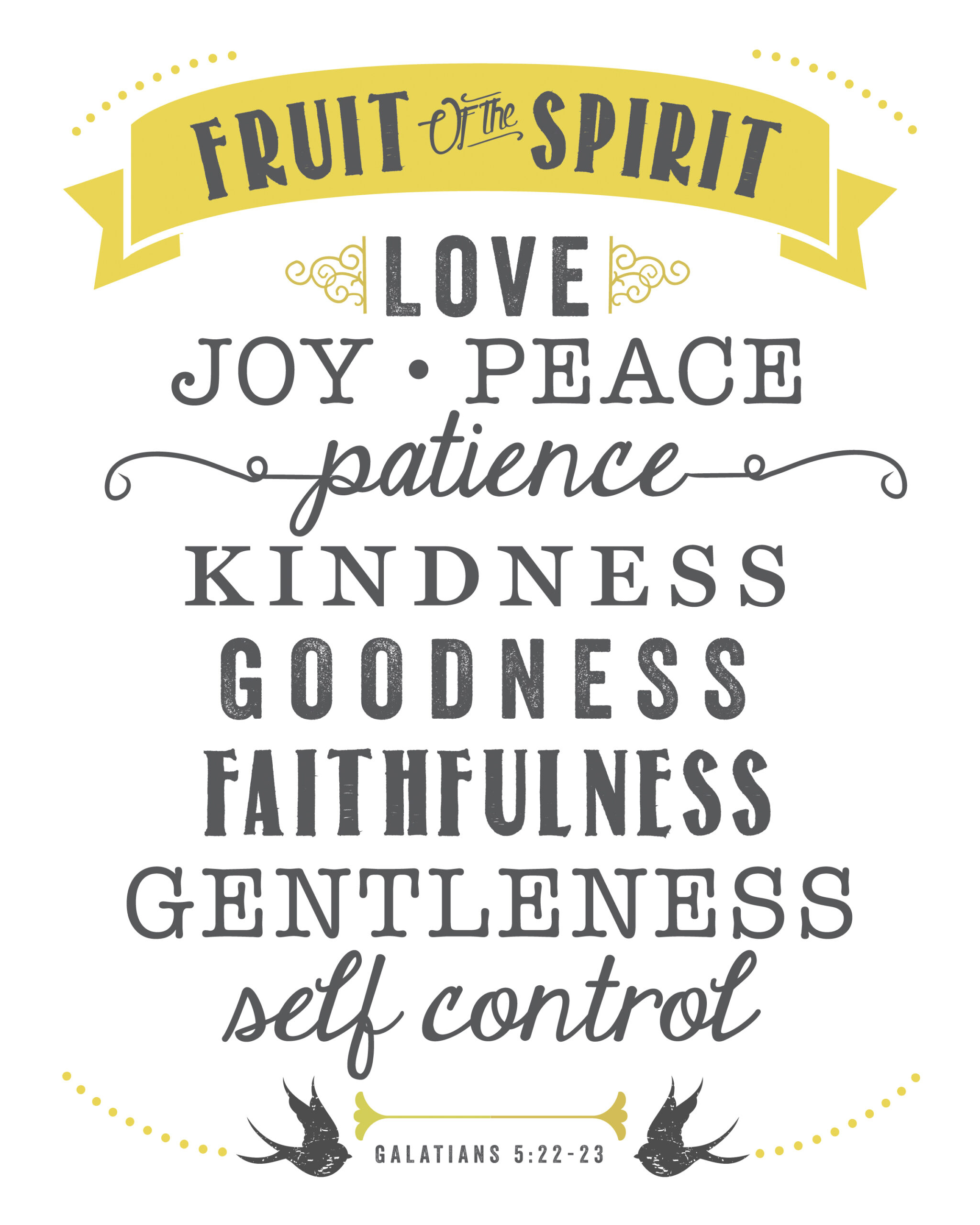 Fruit Of The Spirit Print - Sincerely, Sara D. | Home Decor &amp;amp; Diy throughout Fruits Of The Spirit Free Printable